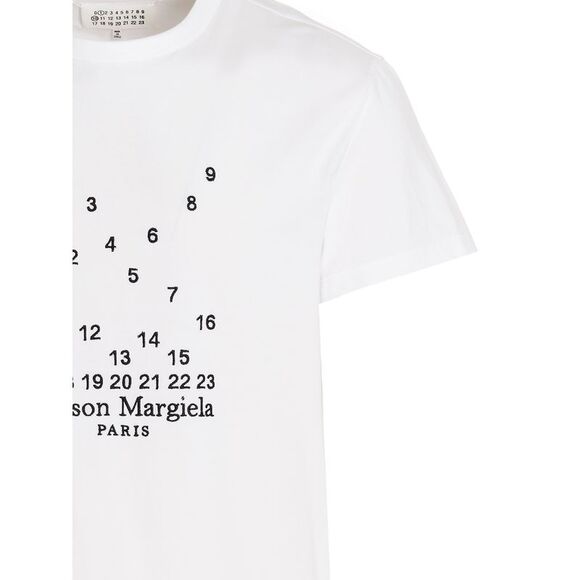 Maison Margiela Men Logo Embroidery T-Shirt